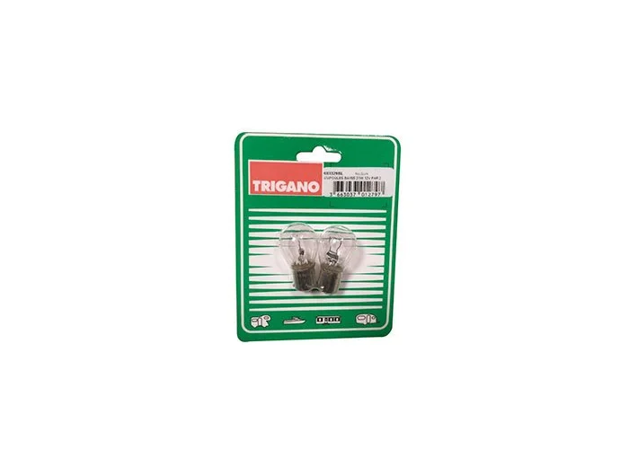 Ampoules poirette BA15S 12V blister X2