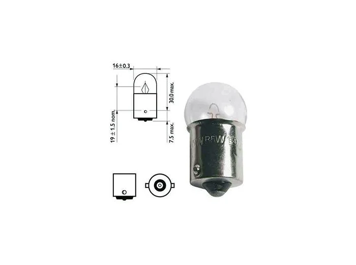 Ampoules incandescentes ba 15S 12V blister X2