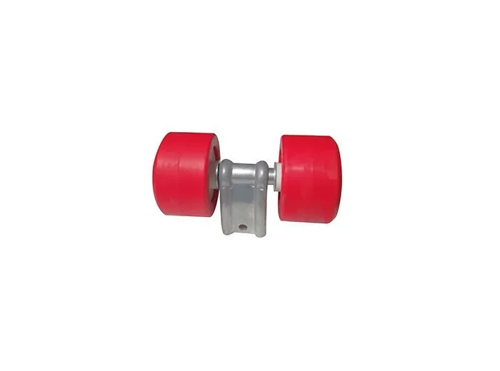 Ensemble 2 galets 100 mm balancier gm tube 40 x 40 mm