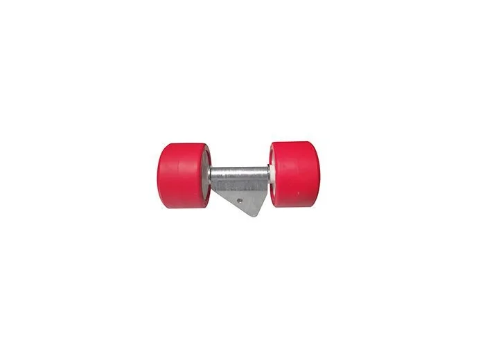 Ensemble 2 galets 120 mm tube 40x40 mm