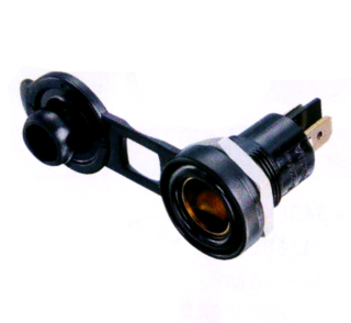Prise Ø12, 12V à encastré + Bouchon