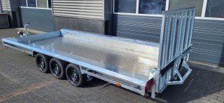 Option planché ALU 4mx1m80 pour remorque porte engin Vlemmix