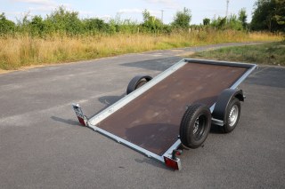 Location remorque plateau basculant 3mx1m70 PTAC : 1300kg