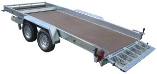 REMORQUE PLATEAU roues extérieures 450x190x18 freinée PTAC : 3500 kg