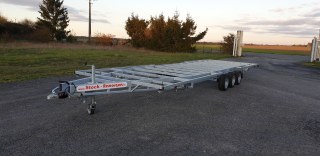 TH 7m80 x 2m44 version basse 3 essieu x 1350 kg