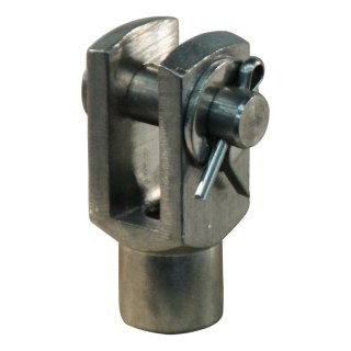 fourche avec goupille et appuyant GG20* M5mm inox 304