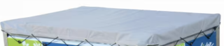 Bâche plate de protection pour remorque Syma bois/alu 175 x 100 cm