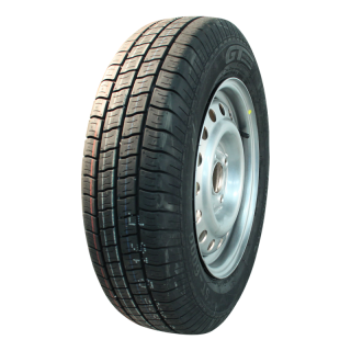pneu + roue 155 R13C Kargomax ST-6000 M+S 4Jx13H2 ET30 57/100/4 métal gris