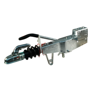 timon à inertie KRV20-A ⧄100 mécanique , tête d'attelage support de roue jockey soudé