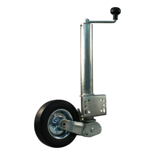 roue jockey escamotable Ø60mm 200x60mm jante en acier
