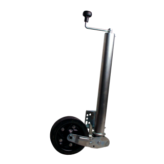 roue jockey escamotable Ø60mm 200x54mm jante en acier revêtement en poudre (noir)