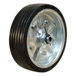 roue Ø200x60mm jante en acier + entretoise + goupille
