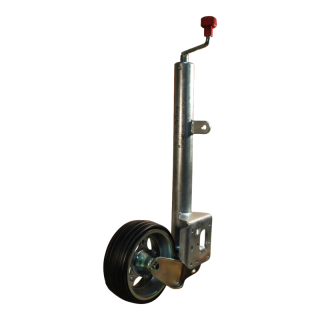 roue jockey escamotable Ø60x4mm 230x80mm jante en acier