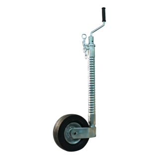 roue jockey renforcée à gorges Ø48mm 220x70mm jante en acier