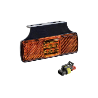 Feu de position LED de couleur orange | 12-36v | câble de 50cm. | connecteur AMP