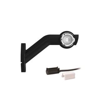 Gauche | Feu de gabarit LED avec tige inclinée | 12-36v | 1.5mm². connecteur