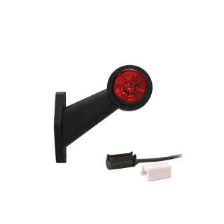 feu d'encombrement rood/wit droit P&R câble 200mm, 1,5mm² 12/24V