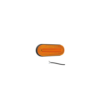 feu de position latéral 50cm  orange câble 12/24 V