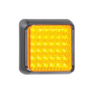 LED feu clignotant noir | 12-24V | 40cm. cable