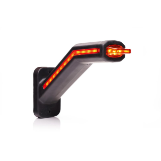 LED Feu de gabarit LED droite excl. feu clignotant, clair cabuchon 12-24V