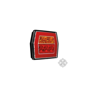 Feu arrière LED compact sans éclairage de la plaque d'immatriculation | 12-36v | 5-PIN
