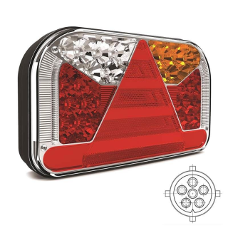 feu arrière LED baïonnette à 5 pôles gauche gauche 12/36V Lavaflow