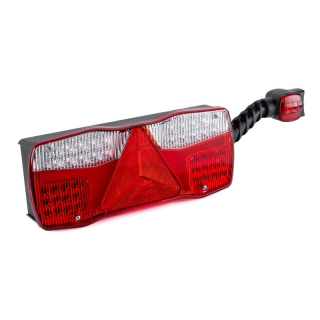 LED Feu de remorque droite avec gabarit 12-24V 7-PIN AMP
