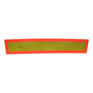 panneau de signalisation semi-remorque >3500kg 1132mm x 197mm jaune avec rouge bord