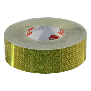autocollant de balisage semi-remorque >3500kg 50mm x 50mtr jaune