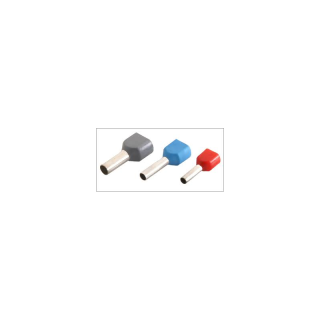 twin sleeve connector pour le fil 2 x 0.75mm2 Ø1,8 , mm gris