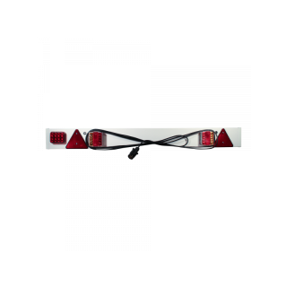rampe de feux amovible LED plastique 1370mm 600cm prise 7 pôles 12V