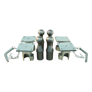jeu de rotules articulées pour remorque tribenne, 3-faces 3500kg