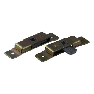 Serrure de coffre à pneus double face zingué 105mm x 19mm