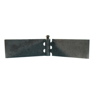 porte charnière droit avec goupille d'acier 40 x 100mm lame de charnière brut démontable