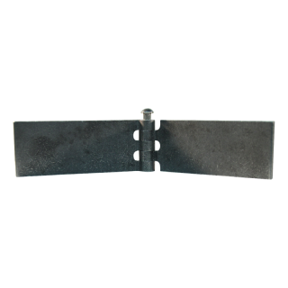 porte charnière droit avec goupille d'inox 40 x 100mm lame de charnière brut démontable