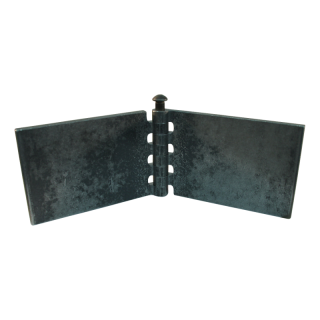 porte charnière droit avec goupille d'inox 80 x 120mm lame de charnière brut