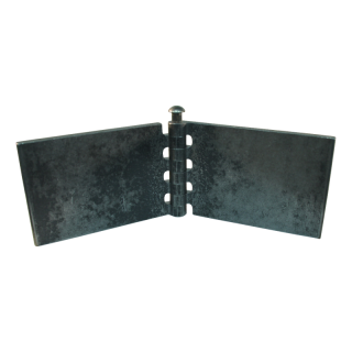 porte charnière droit avec goupille et avec graisseur 80 x 240mm lame de charnière brut