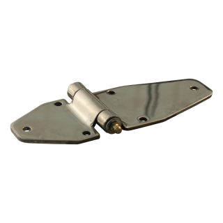 charnière papillon, avec motif de trous 71/116 x 65mm lame de charnière inox