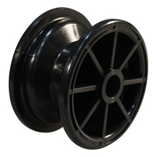 roue 2.10x4 ET0 palier lisse Ø20 NL75mm plastique noir