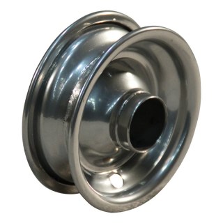 roue 1.25x3.8 (200x50) ET0 siège de roulement à rouleaux Ø30.2 NL60mm métal gris argent
