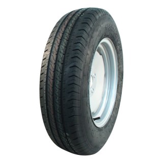 pneu + roue 185 R14C 5Jx14H2 ET0 60/100/4 métal R701 M+S gris argent