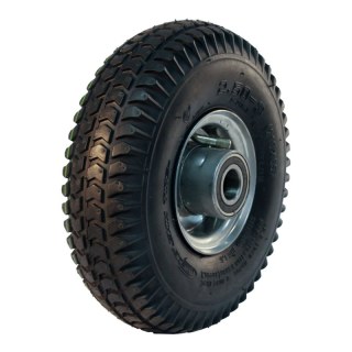 pneu + roue 4.00-4 2.50C-4 ET0 roulement à billes Ø20 NL75mm métal C-248 gris argent