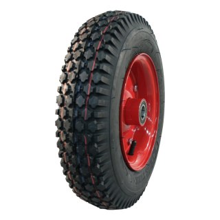 pneu + roue 4.80/4.00-8 3.00D-8 ET0 NL100mm métal V-6602 Rouge