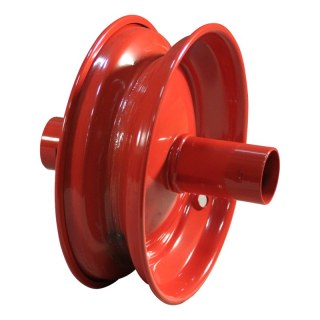 pneu + roue 4.80/4.00-8 2.50Ax8 ET0 NL186mm métal V-5501A Rouge 250mm