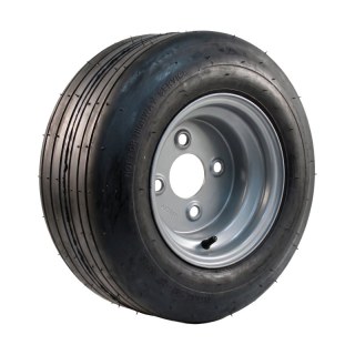 pneu + roue 18x8.50-8 (220/60-8) 7.00Bx8H2 ET-2 60/100/4 métal Multi Trac c/s gris argent