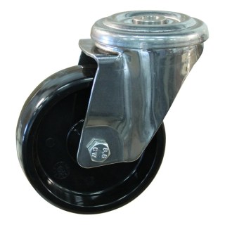 roulette pivotante 100mm serie 35 ᠆ 29 trou pour boulon palier lisse