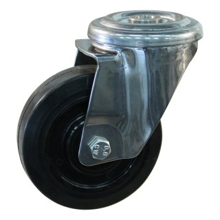 roulette pivotante 100mm série 16 ᠆ 29 trou pour boulon palier lisse