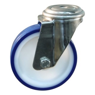 roulette pivotante 125mm série 27 ᠆ 31 trou pour boulon palier lisse