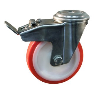 roulette pivotante avec frein 150mm série 27 ᠆ 31 trou pour boulon palier lisse