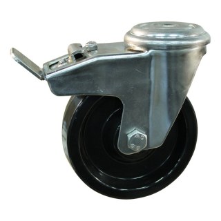 roulette pivotante avec frein 100mm serie 35 ᠆ 31 trou pour boulon palier lisse